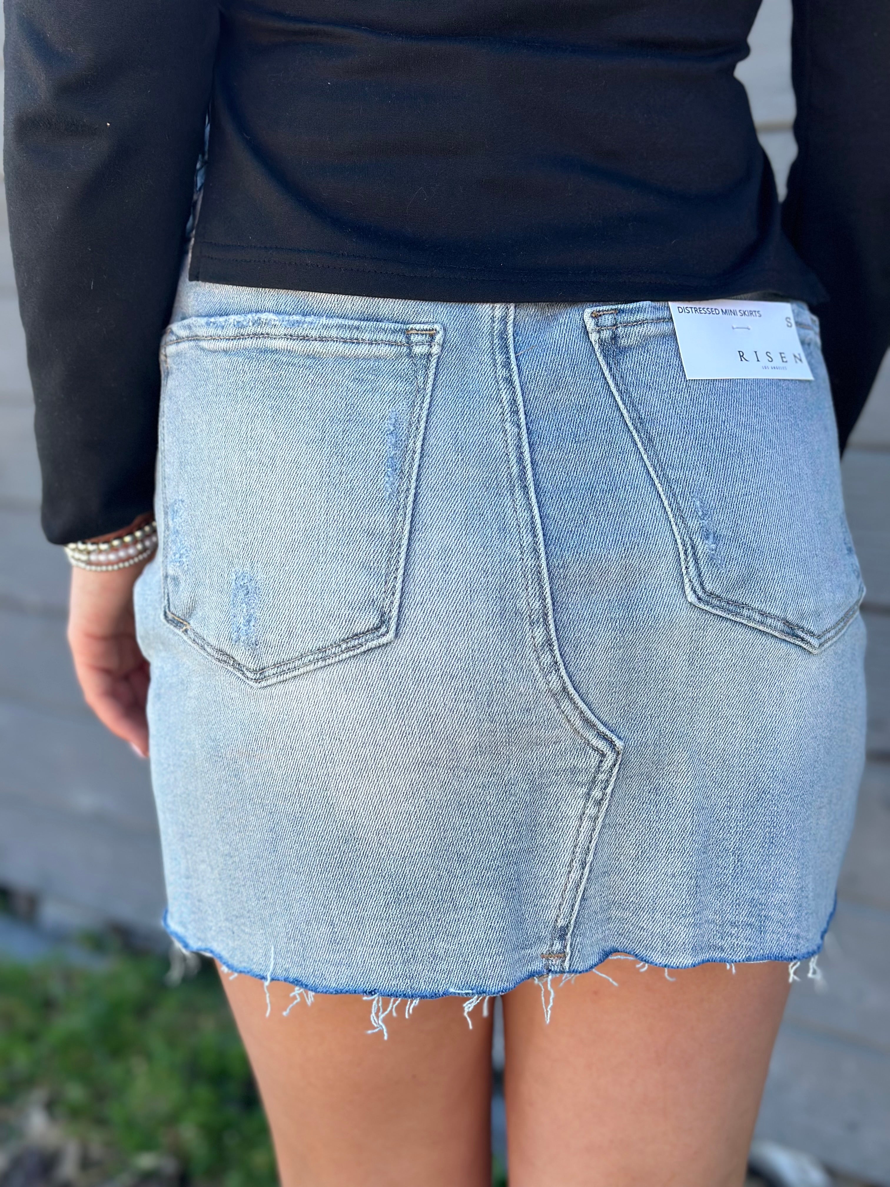 DENIM MINI SKIRT