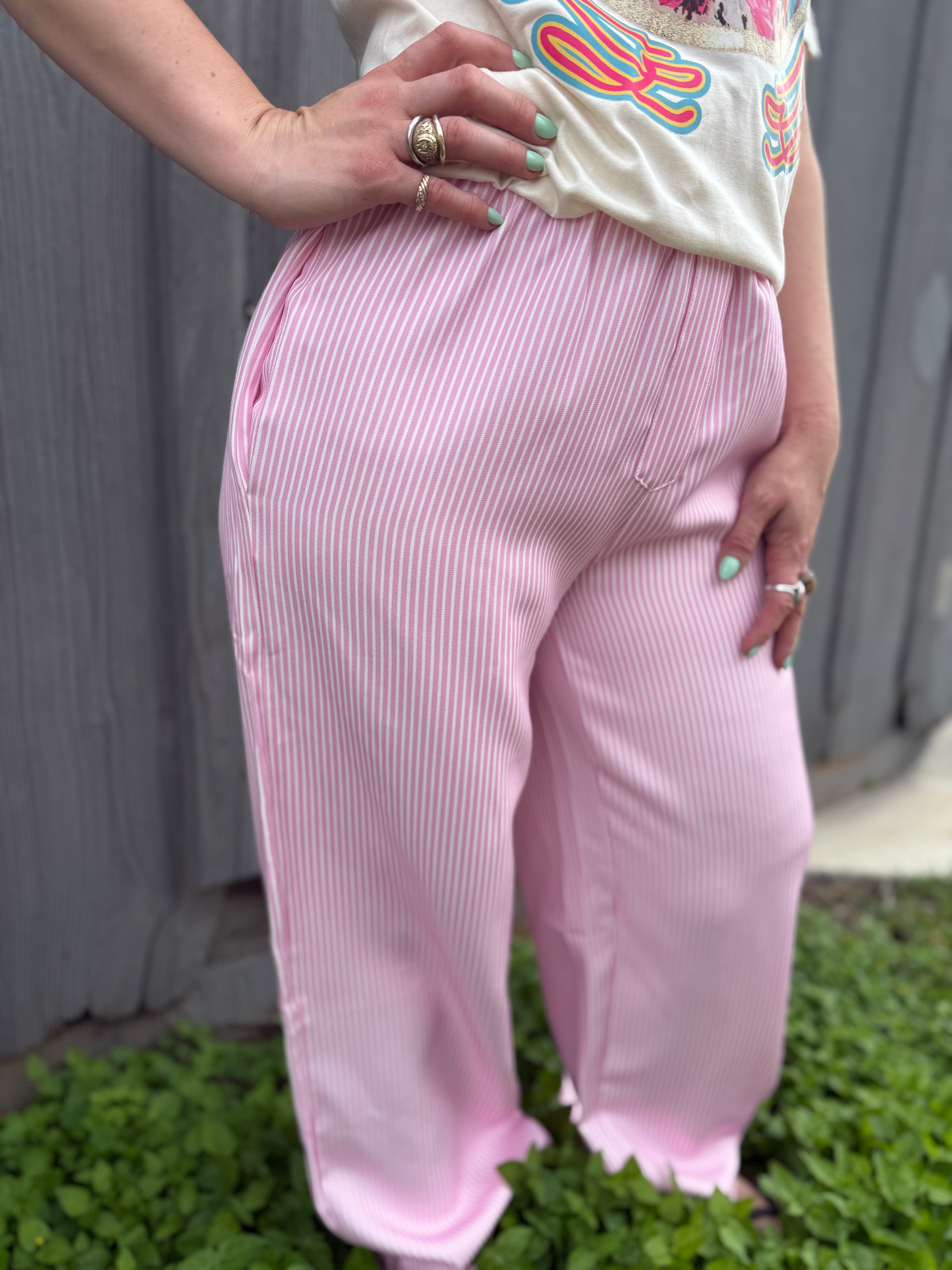 The Pink Stripe Pants