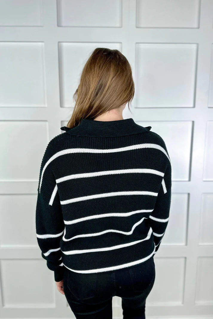 Black Jameson Quarter Zip Pullover