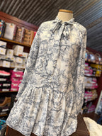 Vintage Pearl Bow Dress