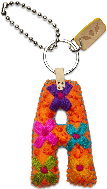 FELT ALPHABET CHARM - ORANGE