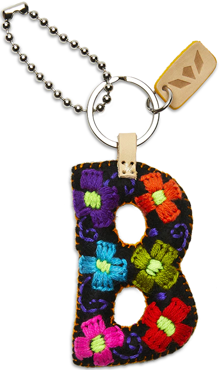 FELT ALPHABET CHARM - BLACK