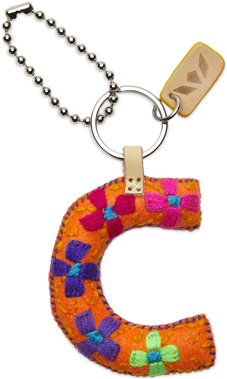 FELT ALPHABET CHARM - ORANGE