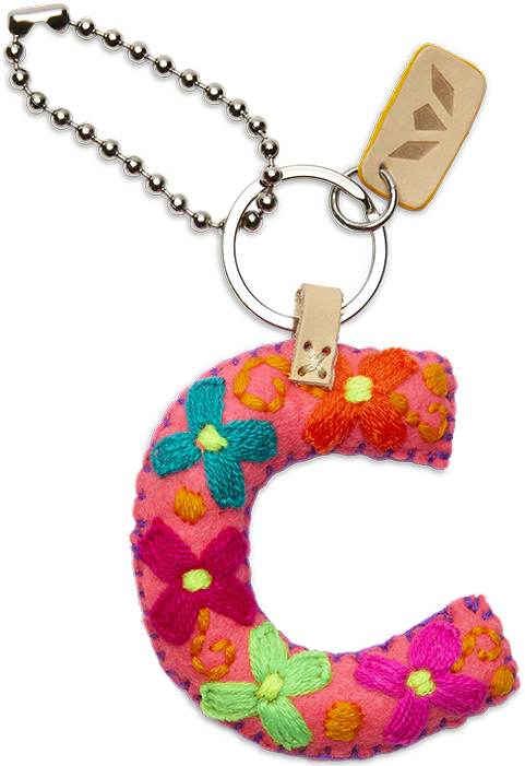 FELT ALPHABET CHARM - PINK