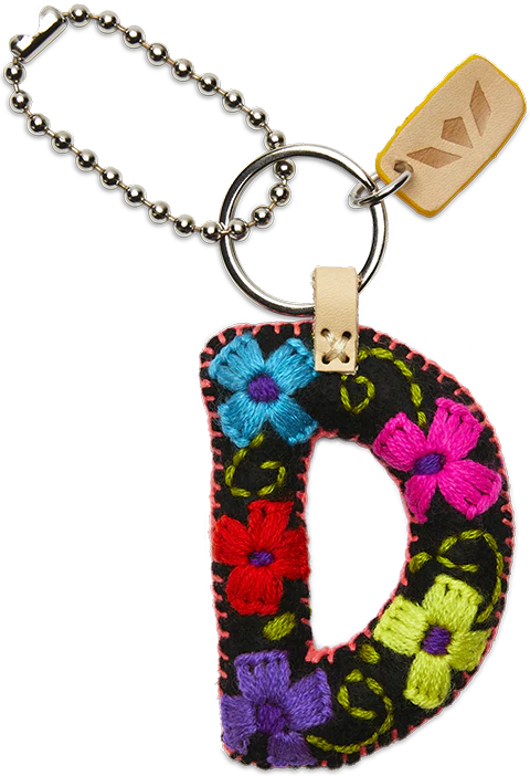 FELT ALPHABET CHARM - BLACK