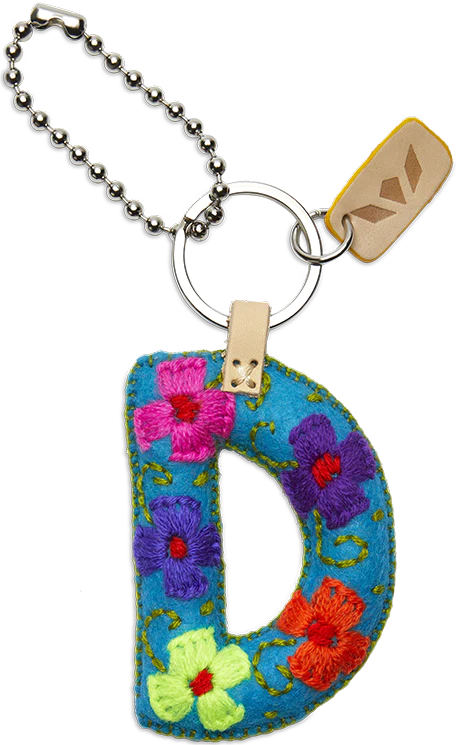 FELT ALPHABET CHARM - TURQUOISE