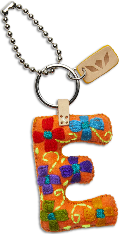FELT ALPHABET CHARM - ORANGE