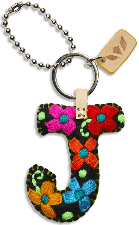 FELT ALPHABET CHARM - BLACK