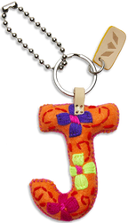 FELT ALPHABET CHARM - ORANGE