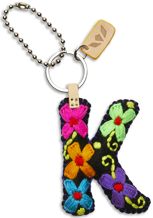 FELT ALPHABET CHARM - BLACK