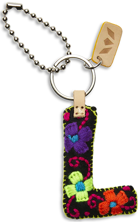 FELT ALPHABET CHARM - BLACK