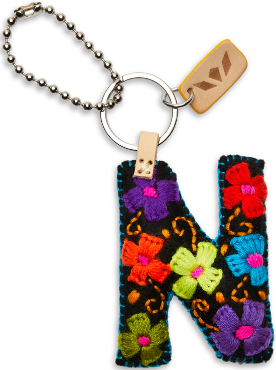 FELT ALPHABET CHARM - BLACK