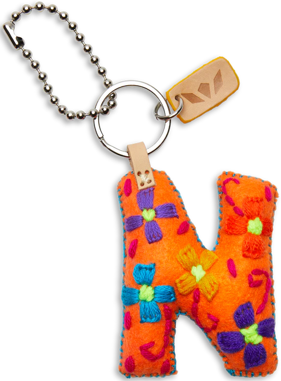 FELT ALPHABET CHARM - ORANGE