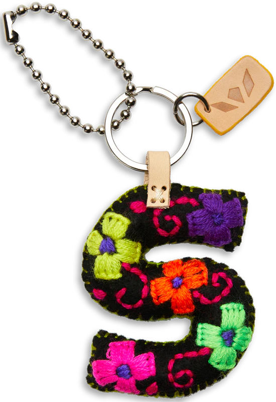 FELT ALPHABET CHARM - BLACK