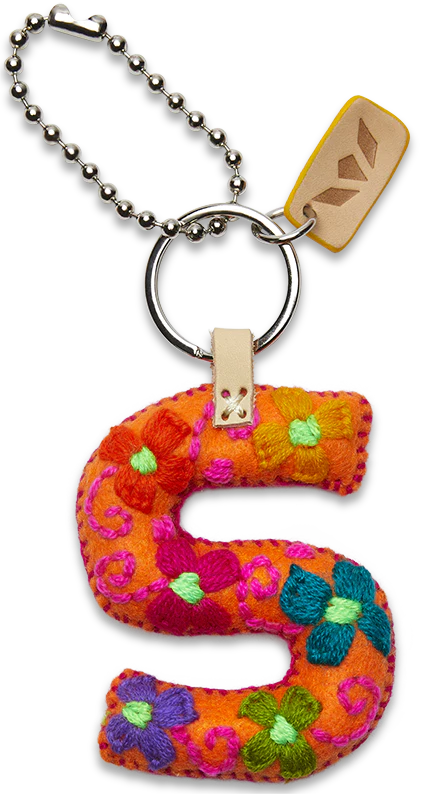 FELT ALPHABET CHARM - ORANGE