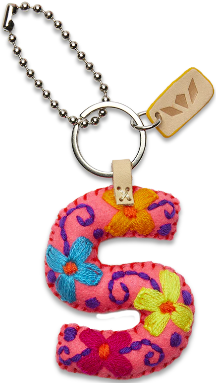 FELT ALPHABET CHARM - PINK