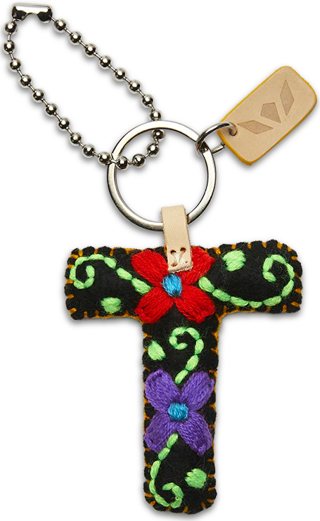 FELT ALPHABET CHARM - BLACK