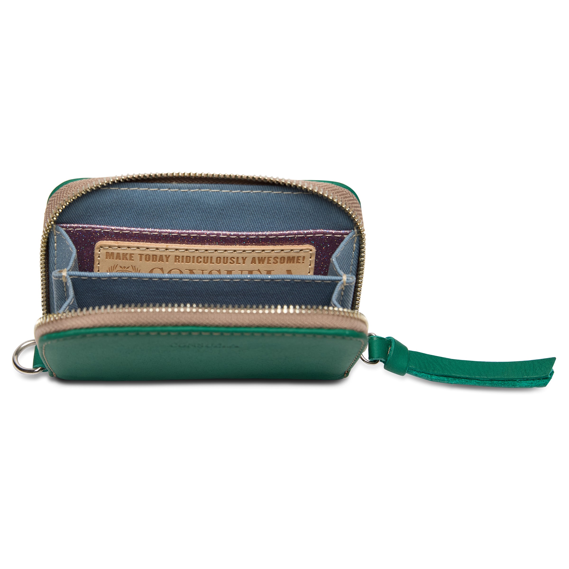 Consuela Teal Zippy Wallet