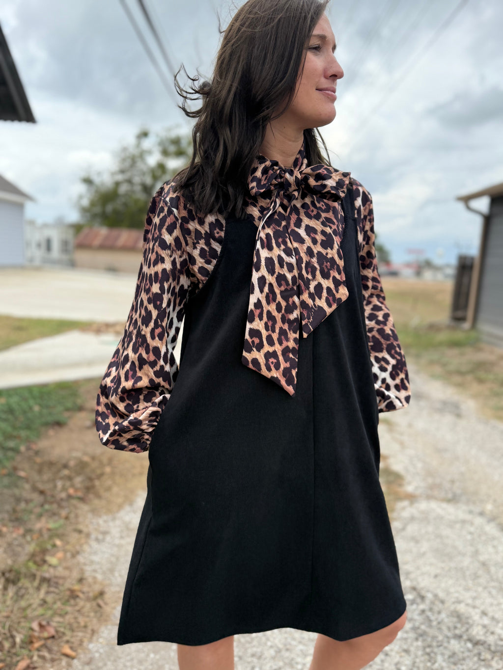 Black Corduroy Dress