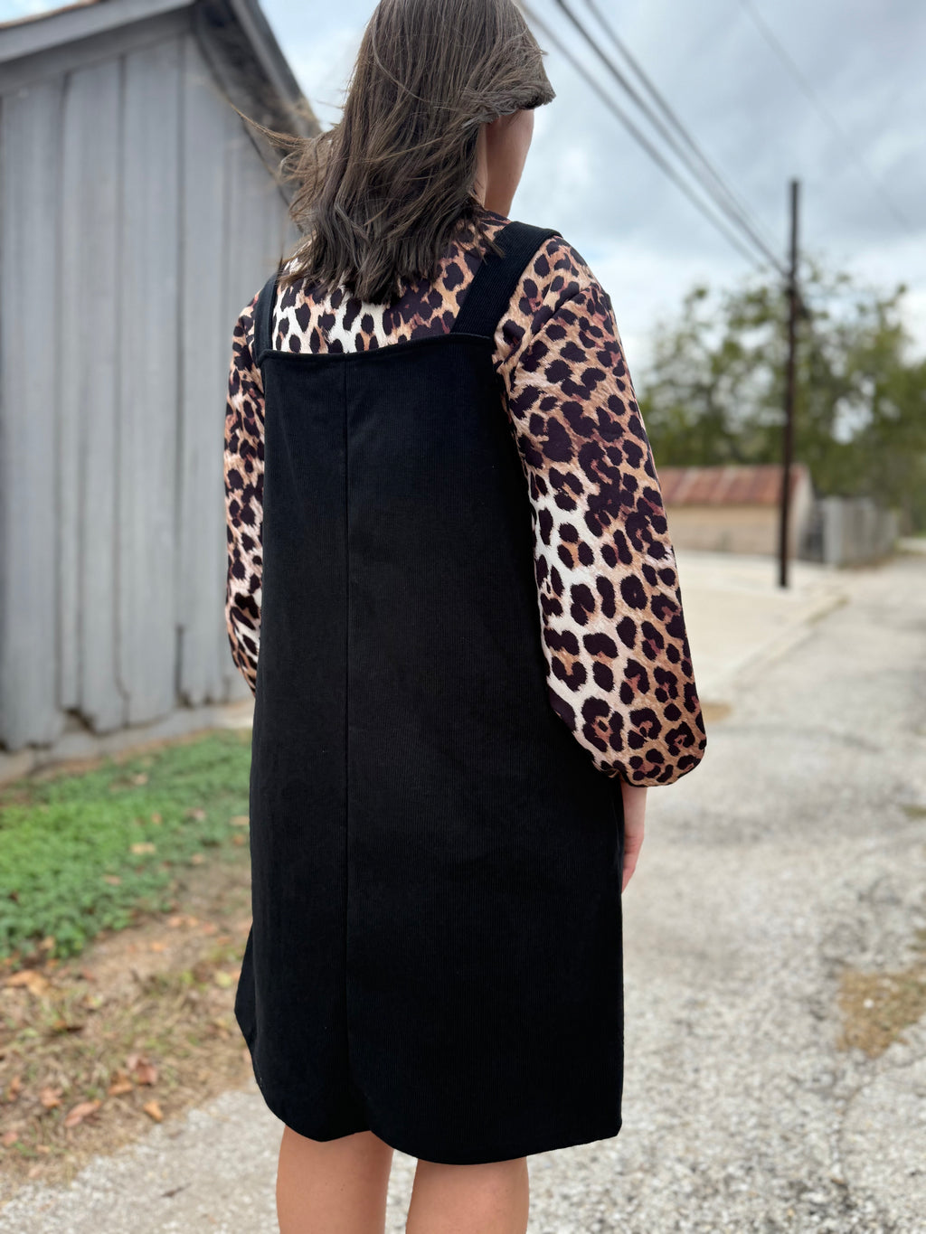 Black Corduroy Dress