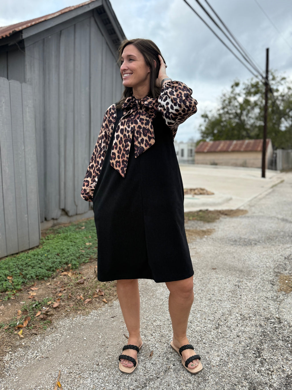 Black Corduroy Dress