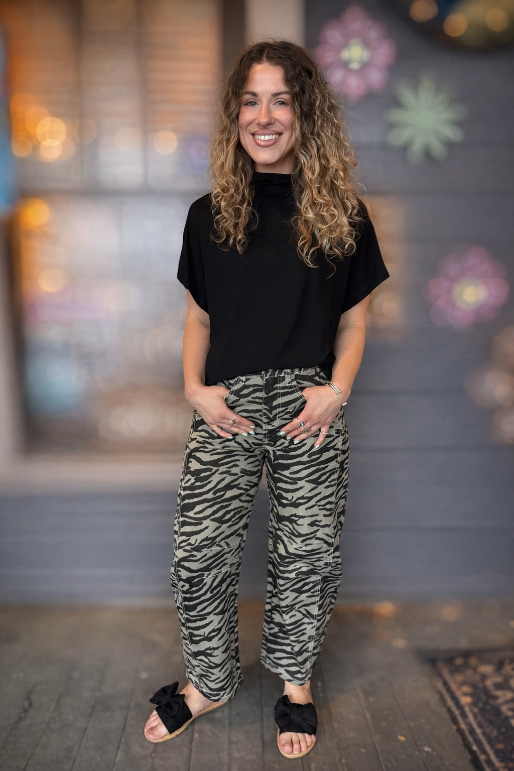 The Zebra Barrel Jeans