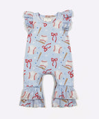 Baseball & Bows Romper