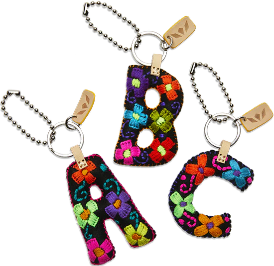 FELT ALPHABET CHARM - BLACK