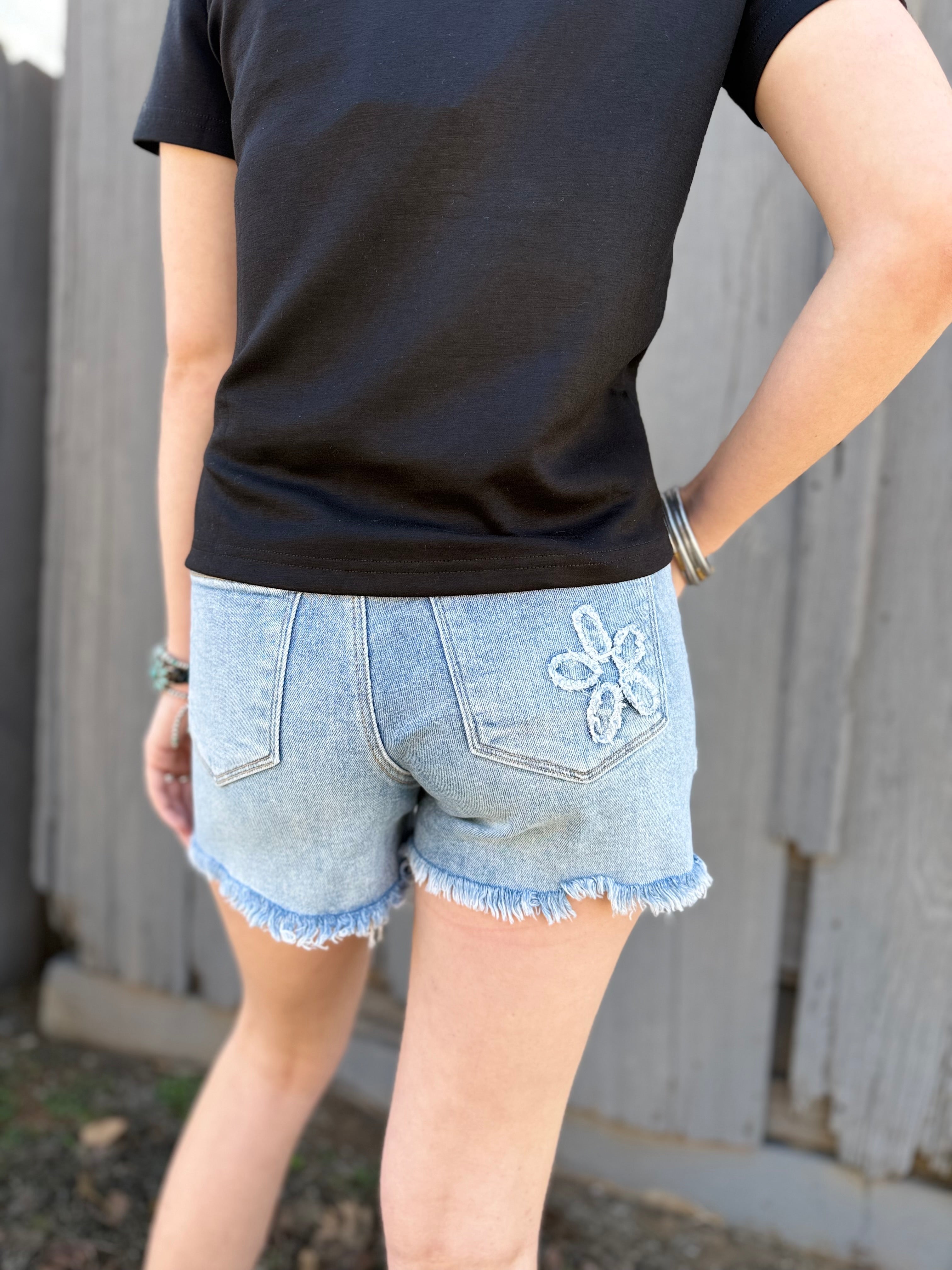 Floral Patch Shorts