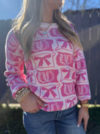 Pink Bow & Horseshoe