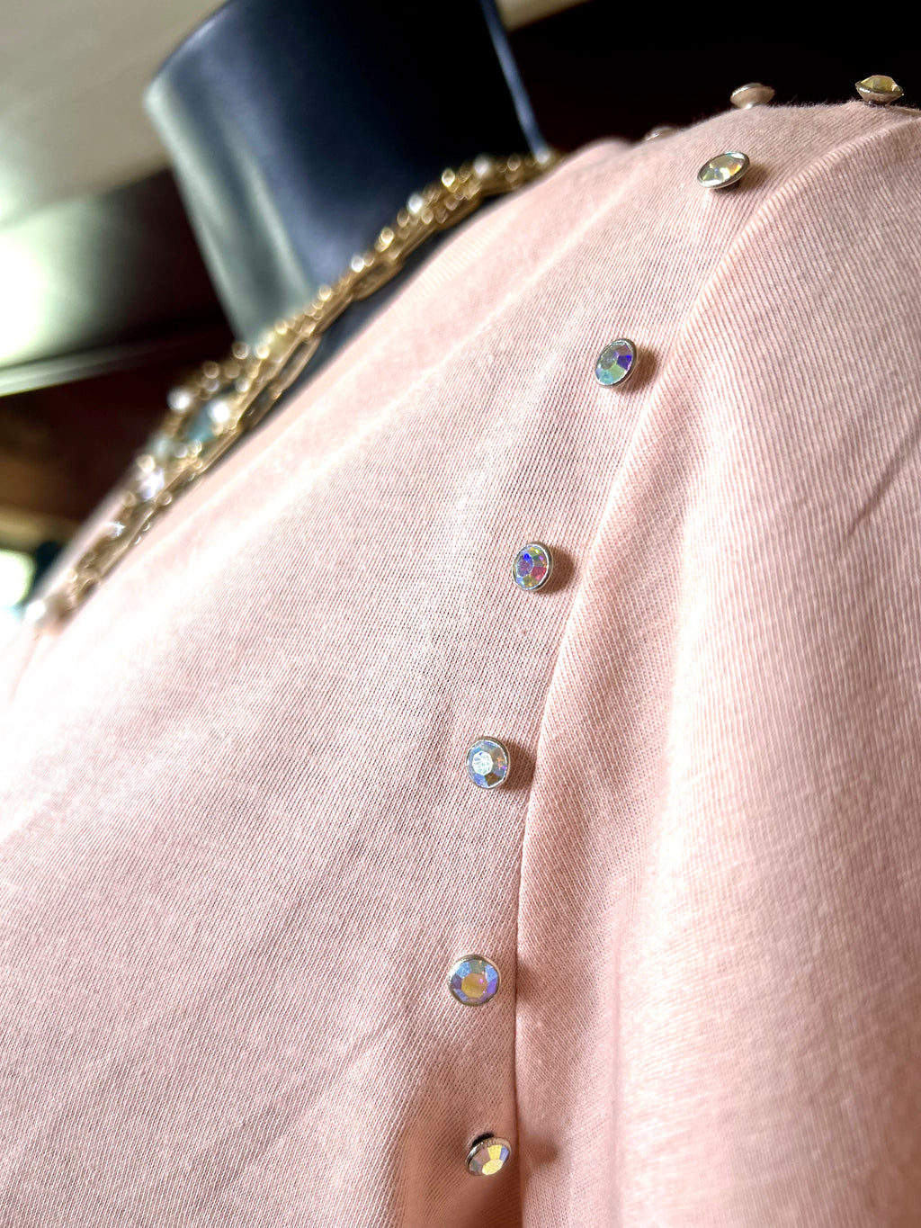Peach Rivet Tee