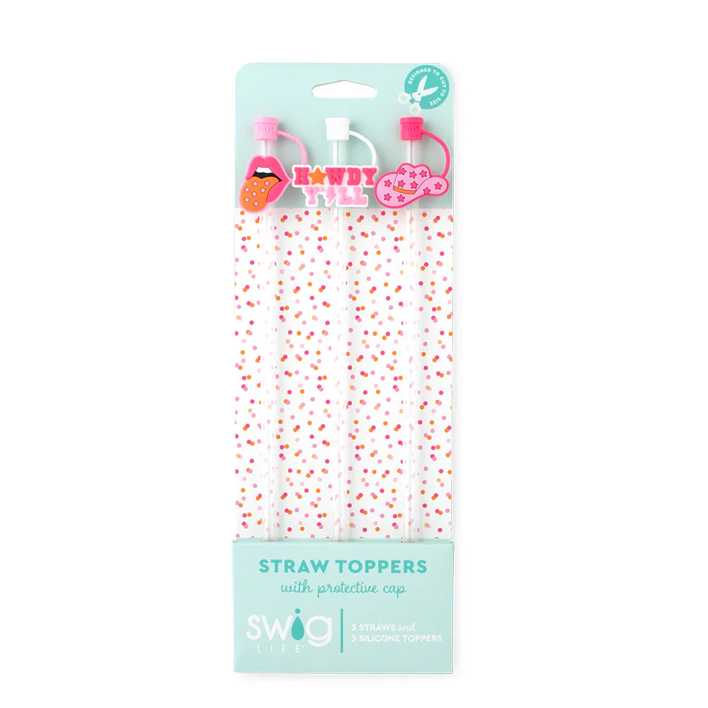 Howdy Y’all Straw Toppers