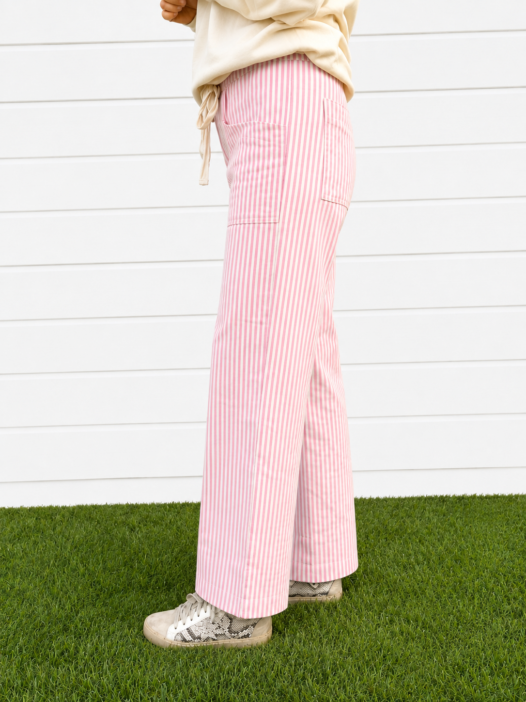 The Pink Stripe Jeans