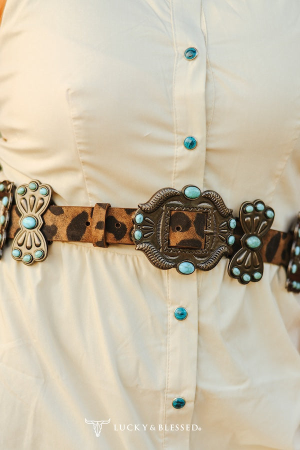 Leopard Ribbon Belt