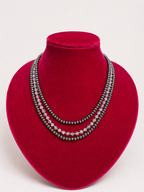 3 Strand Clear Navajo Necklace