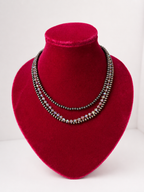 3 Strand Clear Navajo Necklace