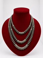 3 Strand Saucer Navajo Necklace
