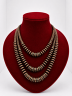 3 Strand Saucer Navajo Necklace
