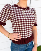 The Rev Gingham Top