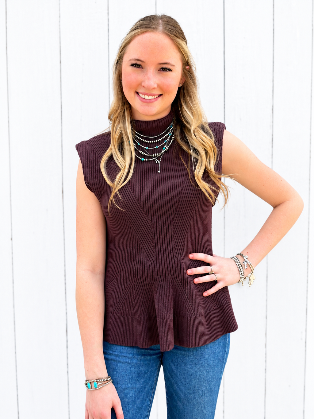 The Peplum Knit Top