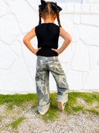 The Leslie Camo Kids Wide Leg