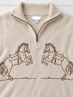 The Horse Embroidered Quarter Zip