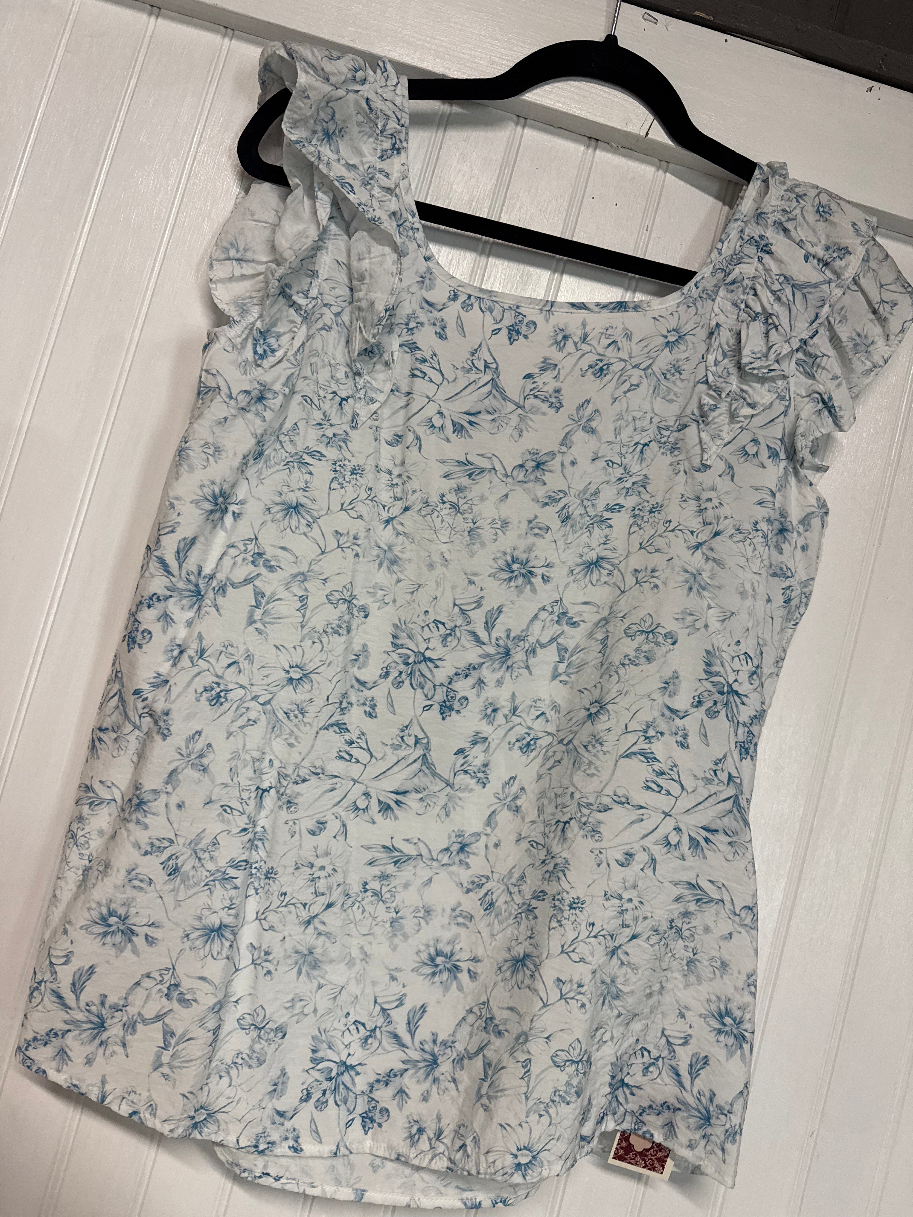 Floral Ruffled Sleeve Bow (Medium)