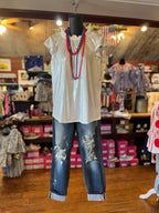 White Shimmer Blouse