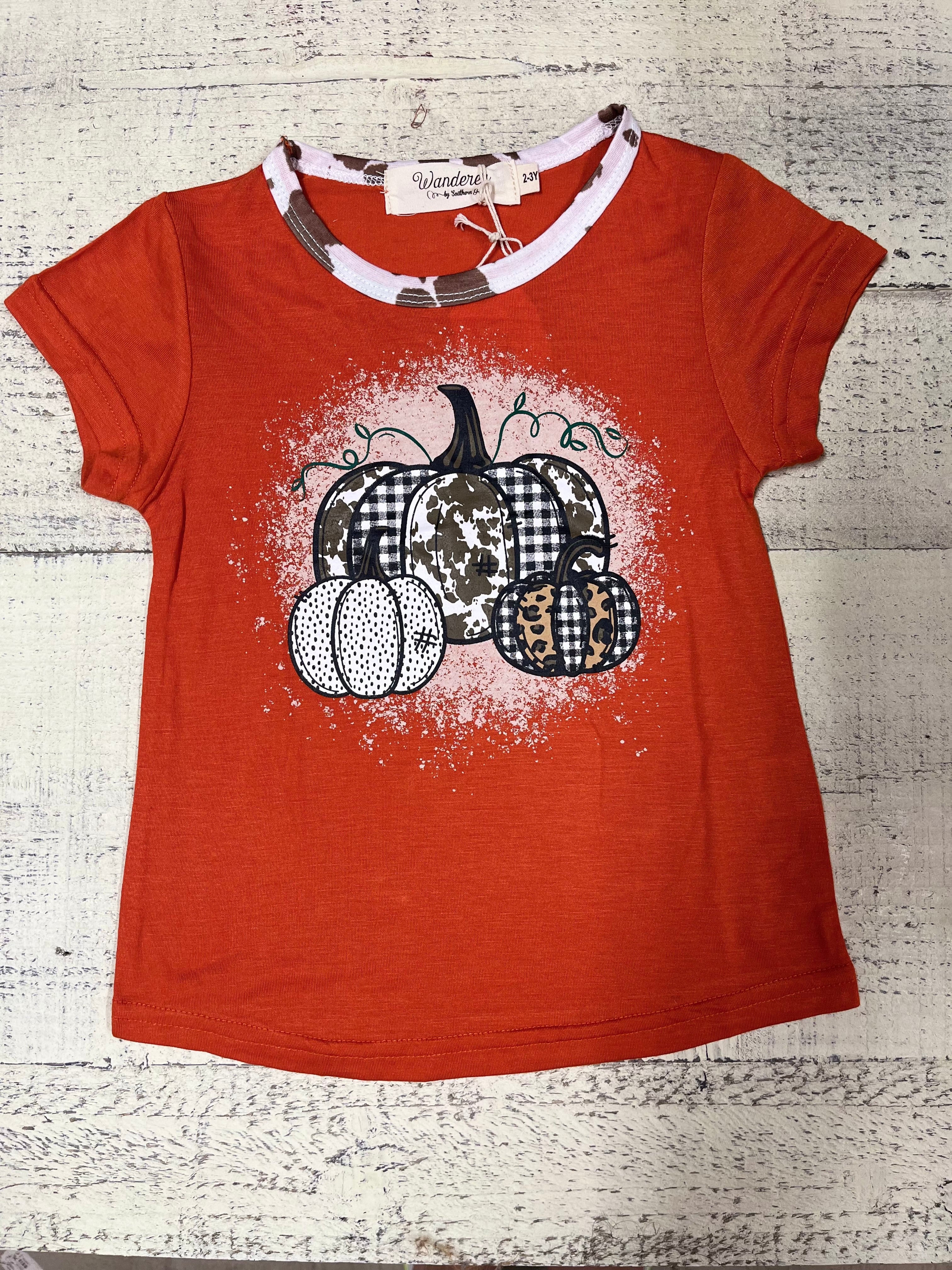 GIRLS FALL PUMPKIN TEE