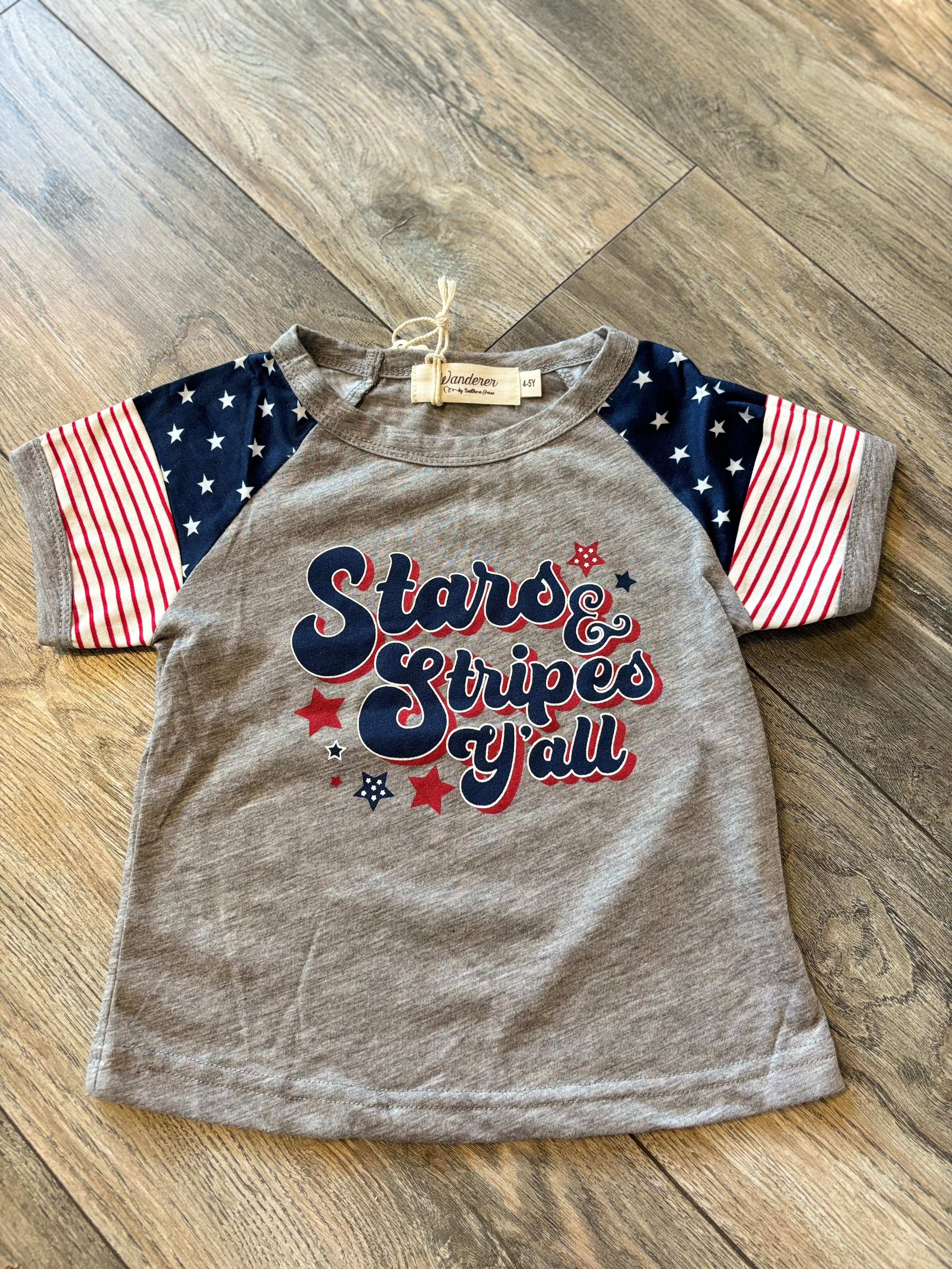 STARS AND STRIPES Y'ALL TEE