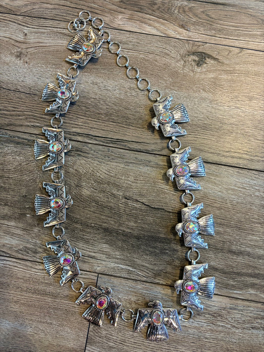 IRIDESCENT JEWEL THUNDERBIRD BELT