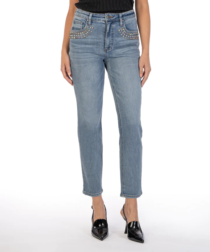 Kut Rachael High Rise Fab AB Mom