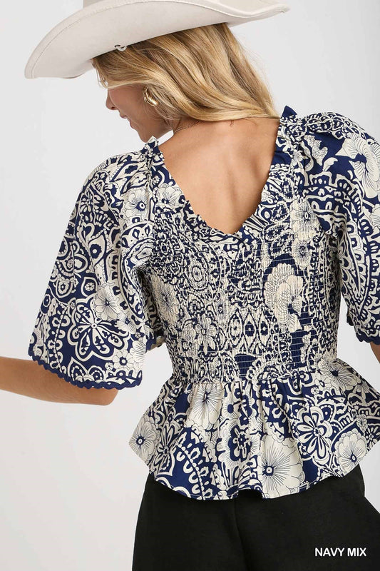 Umgee Pretty in Paisley Top