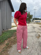 Red Gingham Pants